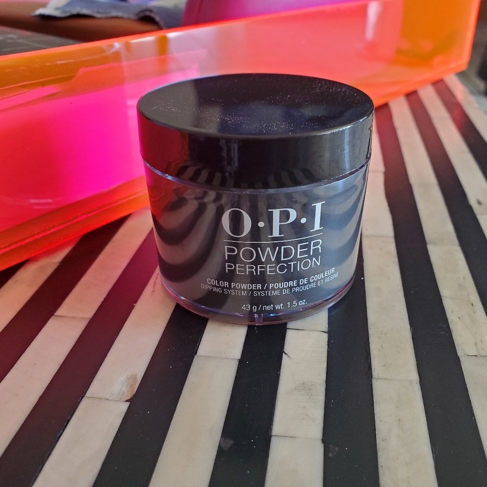 Opi Powder Perfection Black Onyx Dip Powder